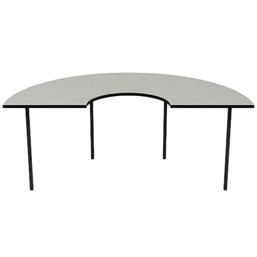 Focus Table Brushed Silver