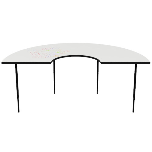 Focus Table Whiteboard Ezy-Height Leg