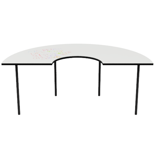 Focus Table Whiteboard Welded Frame