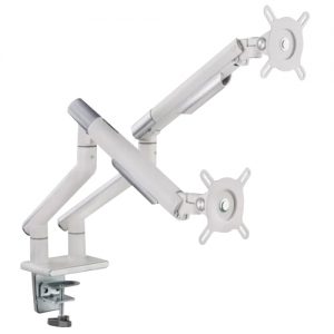 Premium Dual Monitor Arm White