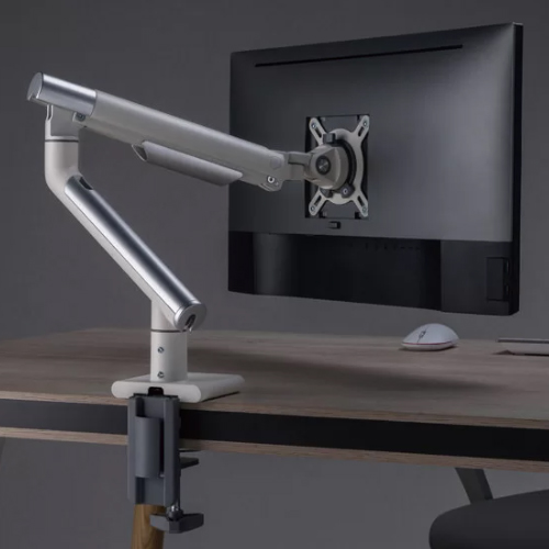 Premium Single Monitor Arm White