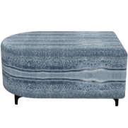 Quad D-End Ottoman Indigenous Billabong