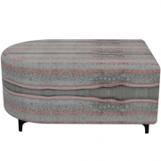 Quad D-End Ottoman Indigenous Ember