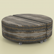 Quad Half Round Ottoman Indigenous Context 02