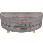 Quad Half Round Ottoman Indigenous Ember