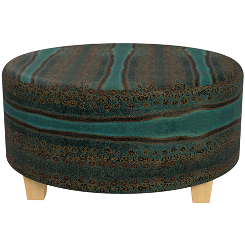 Quad Round Ottoman Indigenous Swell