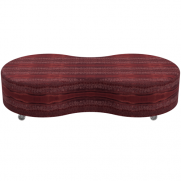 Quad Peanut Ottoman Indigenous Berry