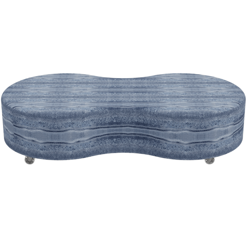 Quad Peanut Ottoman Indigenous Billabong