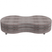 Quad Peanut Ottoman Indigenous Ember