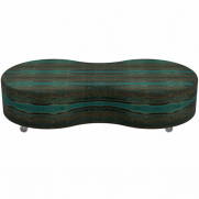 Quad Peanut Ottoman Indigenous Swell