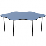 Table_Cloud 6 China Blue Ezy Height Leg