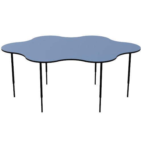 Table_Cloud 6 China Blue Ezy Height Leg